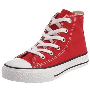 Red High Top Converse